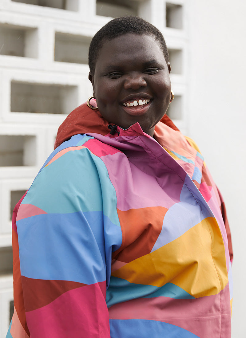 カラフルナイロンフードジャケット カラフルナイロンフードジャケット