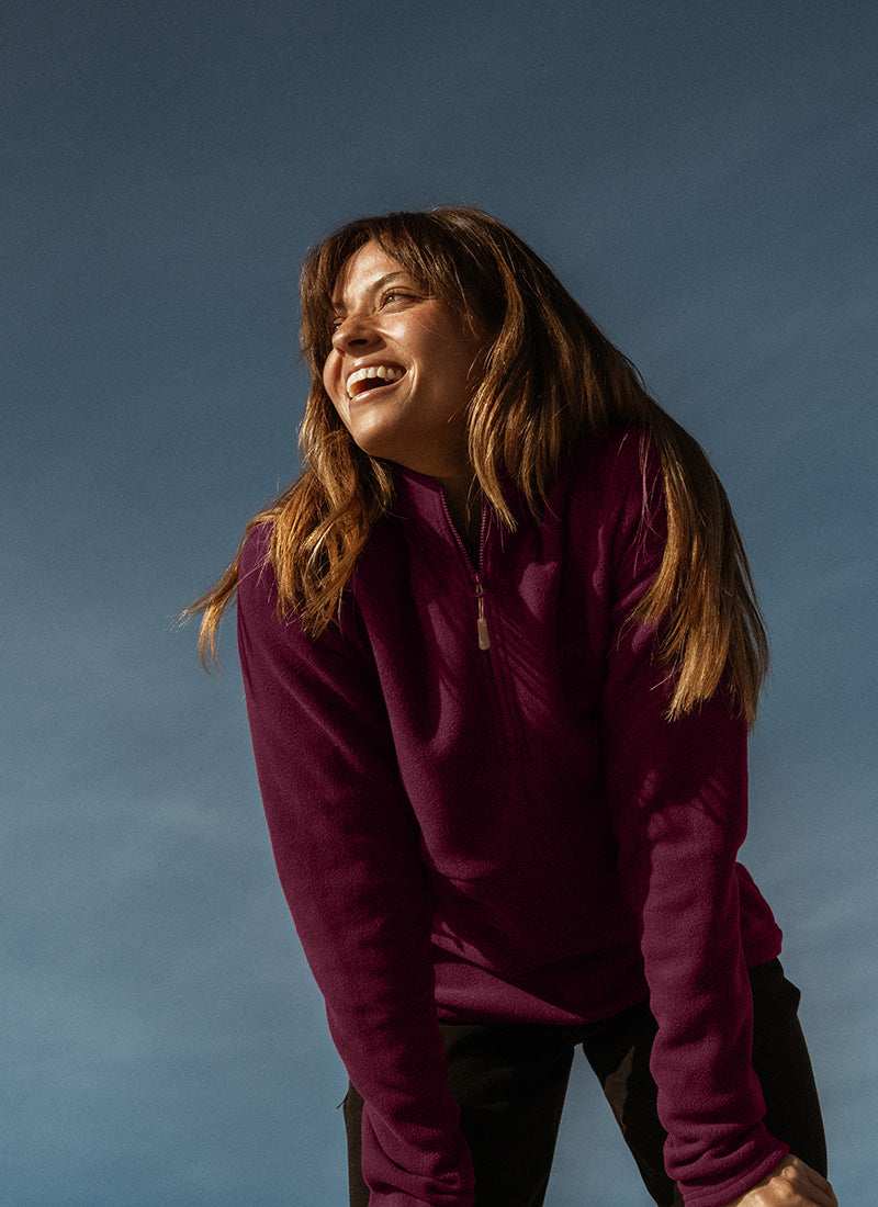 Sugarloaf Fleece Jumper - Mulberry