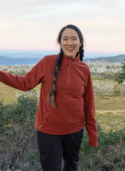 Sugarloaf Fleece Jumper - Terracotta