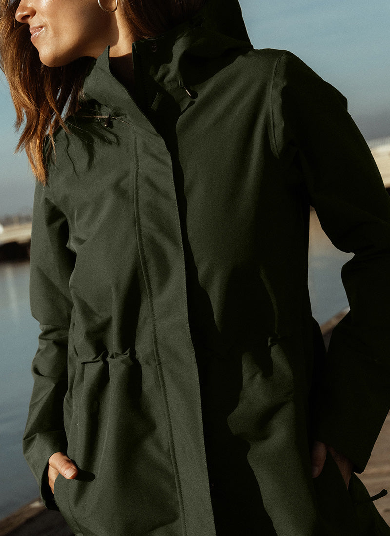 Ovalander Waterproof Jacket - Eucalyptus