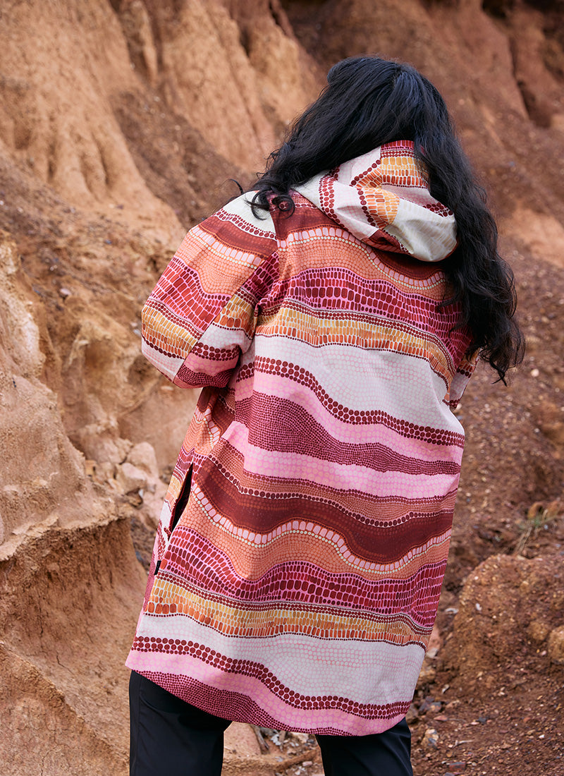 Refuge Waterproof Jacket - Women's Raincoat | Burnt Birarr Artist