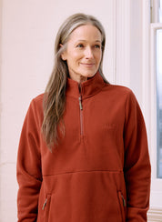 Sugarloaf Fleece Jumper - Terracotta